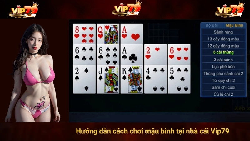 Hướng dẫn cách chơi mậu binh tại nhà cái Vip79
