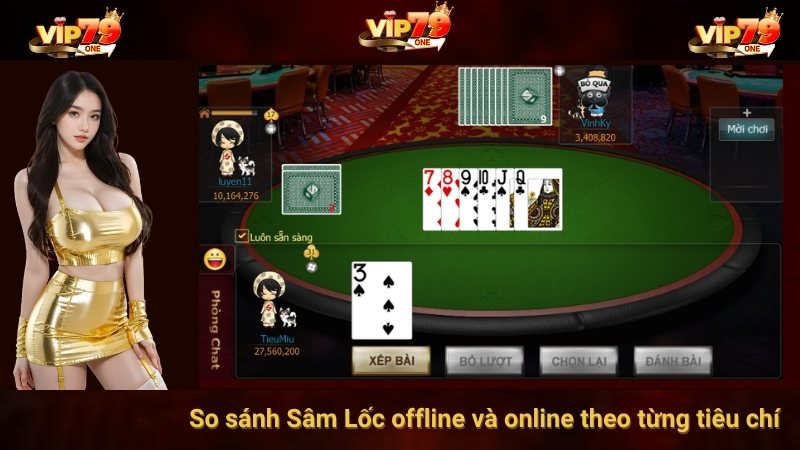 So sánh Sâm Lốc offline và online theo từng tiêu chí 