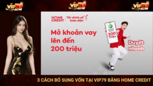 3 Cách Bổ Sung Vốn Tại VIP79 Bằng Home Credit Bạn Cần Biết