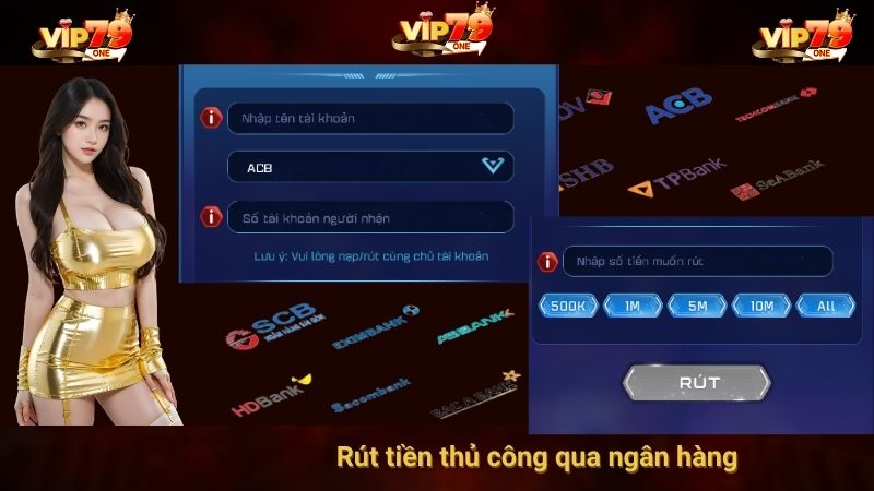 Rút tiền thủ công