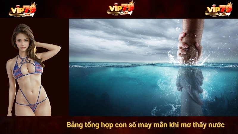 Bảng tổng hợp con số may mắn khi mơ thấy nước